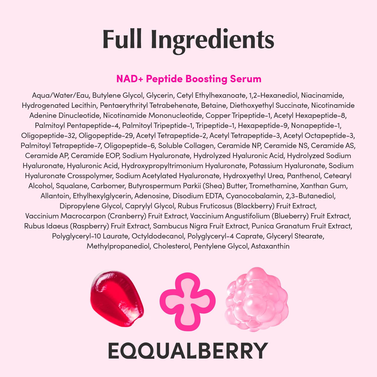Eqqualberry - NAD+ Peptide Boosting Serum