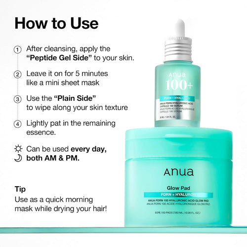 Anua - Glow Pad PDRN + Hyaluron
