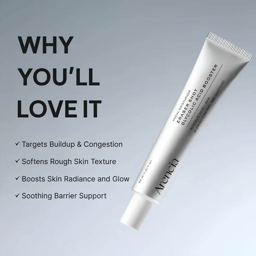 Arencia - Eraser Shot Glycolic Acid Booster Facial Moisturizer